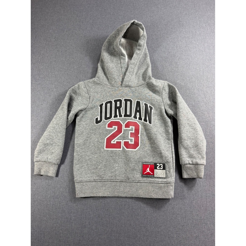 Jordan Brand Boys Heather Gray Jordan 23 Fleece Pullover Hoodie